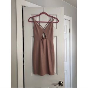 Express Blush Cutout Dress - 0